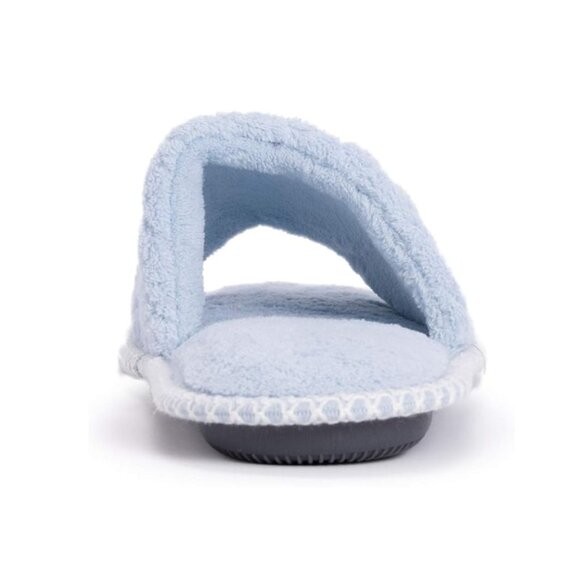 No Box MukLuk Women Sally Micro Chenille Scuff Slippers Blue M (7-8) $40 1C436 - Picture 4 of 6